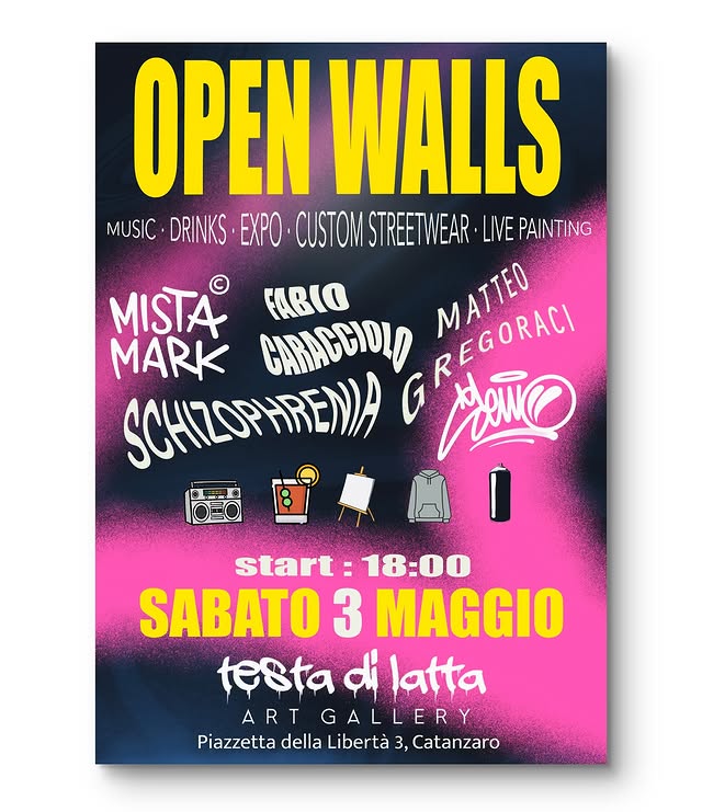 Locandina Open Walls Catanzaro